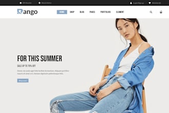 design denim jean shopify store, clothing store, streetwear shopify store