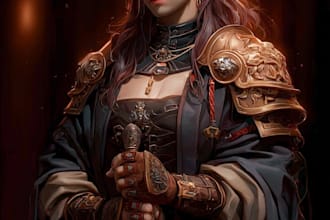 illustrate your dnd character, fantasy oc, or rpg hero