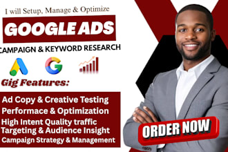 setup and optimise google adwords, PPC campaigns, and fix g0ogle ads suspension