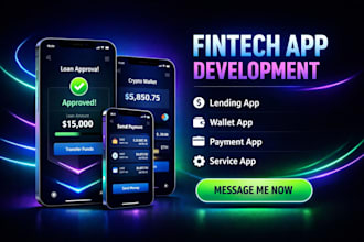 develop fintech app lending app wallet app payment app service app