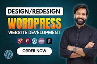 build design redesign wordpress website, website development or business website