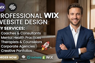 design coaching wix website, luxury wix design for virtual assistant, consultant