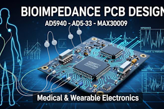 design bioimpedance measurement pcb using ad5940 ad5933 or max30009