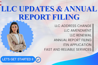 change llc address company formation amend llc renew llc annual report file itin