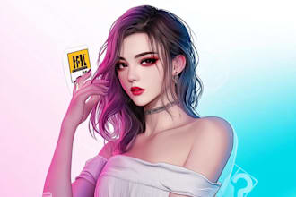 draw premium professional custom character art