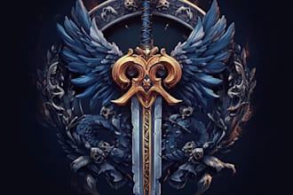 do a fantasy game logo