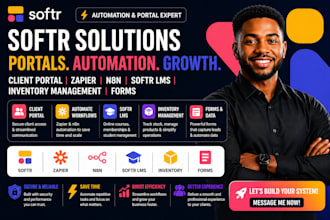 softr client portal zapier n8n softr lms softr inventory management softr forms