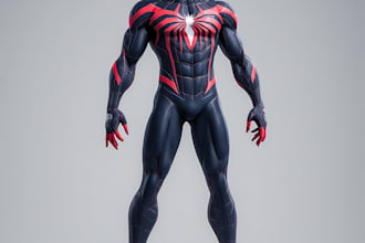 create premium superhero cartoon mascot character