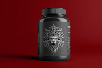 design product pouch packaging with realistic preview