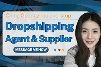 act as your one stop dropshipping agent, supplier sourcing, fast shipping