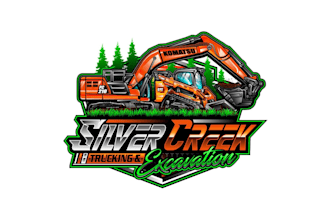 create exclusive marvelous skidsteer and excavator logo design