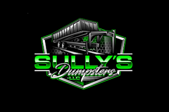 create attractive and imagination dumpster logo design