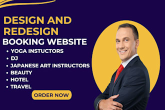 design modern class booking website for coaches tutors and instructors