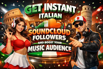 get instant italian soundcloud followers and boost your music audience