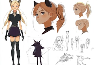 draw professional custom character