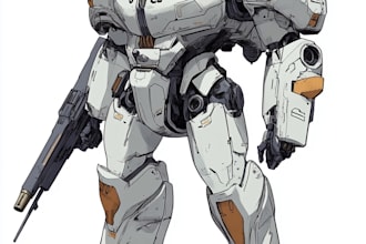 design high quality robot, mecha concepts