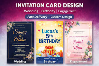 design beutiful marriage invitation card
