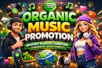 do organic music promotion spotify playlist curators submission boost visibility