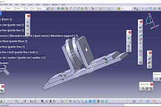 model mechanical and aircraft parts in catia v5