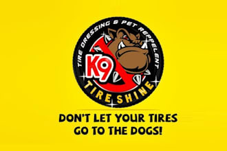 design modern automotive tire shine logo