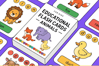 do educational flashcards kids learning card affirmation card board game design