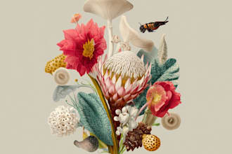 provide vintage style botanical illustrations