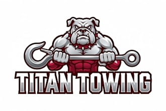 design a professional towing, trucking, and logistics mascot logo