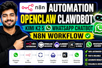 n8n automation openclaw clawdbot kimi k2 5 whatsapp chatbot n8n workflow