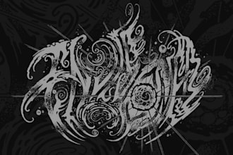 design a unique post metal logo for your band