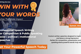 write impactful speeches on social, informative topic