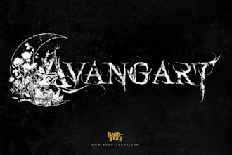 design an atmospheric blackgaze metal logo for your band