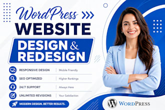 build wordpress website, revamp wp design , redesign website