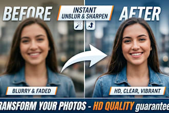 enhance, unblur, fix, and restore your low resolution photos