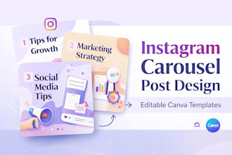 design instagram carousel posts in canva