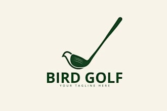 design a professional golf logo for your brand