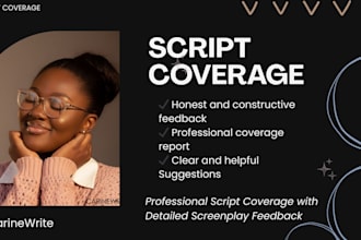 write professional coverage and script notes for your screenplay