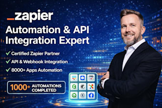 build zapier workflow automation, api integration and webhook workflows