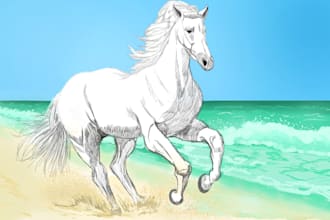 draw animal or bird illustrations