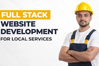 build a full stack website for roofing, plumbing, hvac and handyman services
