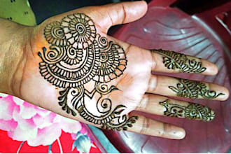 create beautiful mehendi or tatto designs