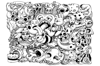 design stickers such as logo, kawaii, doodle, mascot, business and gif stickers