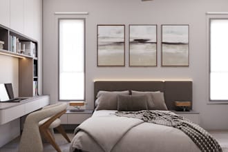 create professional interior and commercial 3d rendering
