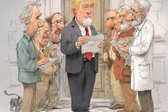 do a political cartoon art