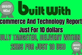 provide unlimited leads from builtwith pro for any tech stack