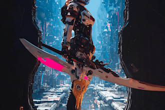 draw professional mecha pilot sci fi character