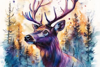 paint watercolor illustration and watercolor art