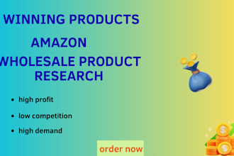 do amazon fba research and winning products for wholesale