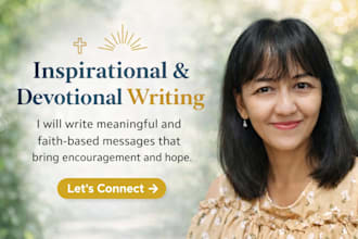 write inspirational or christian devotional messages