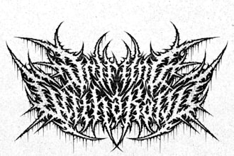 design a dark metal logo for your band