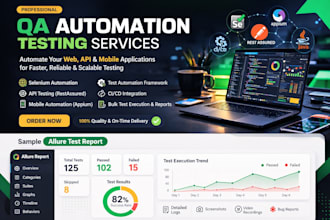 automate web, API, and mobile tests using selenium, restassured, and appium